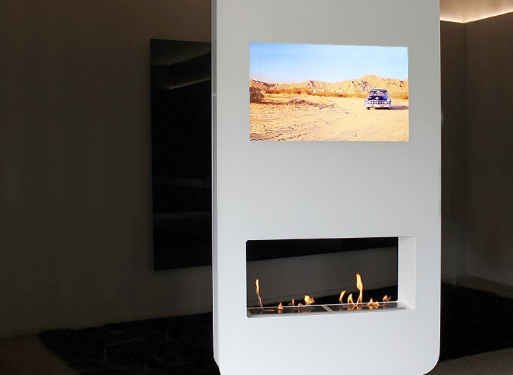 Glass Media Quarto Corniche Branco