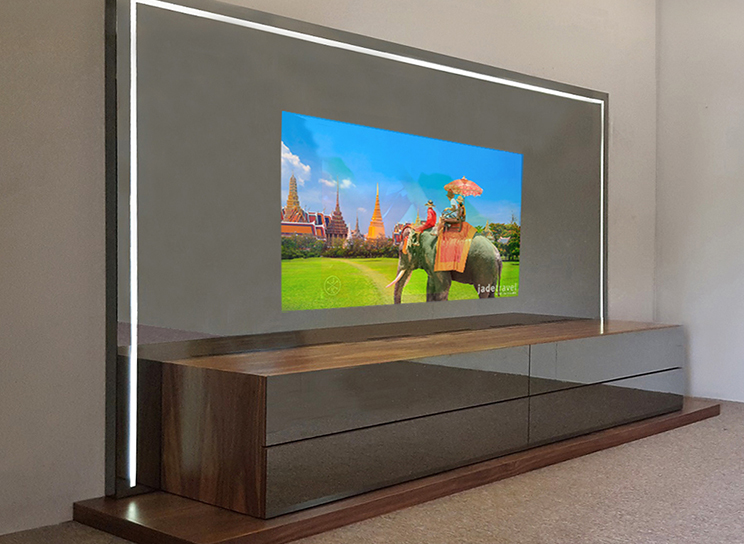 Glass Media Sala Prive Illusion com Led