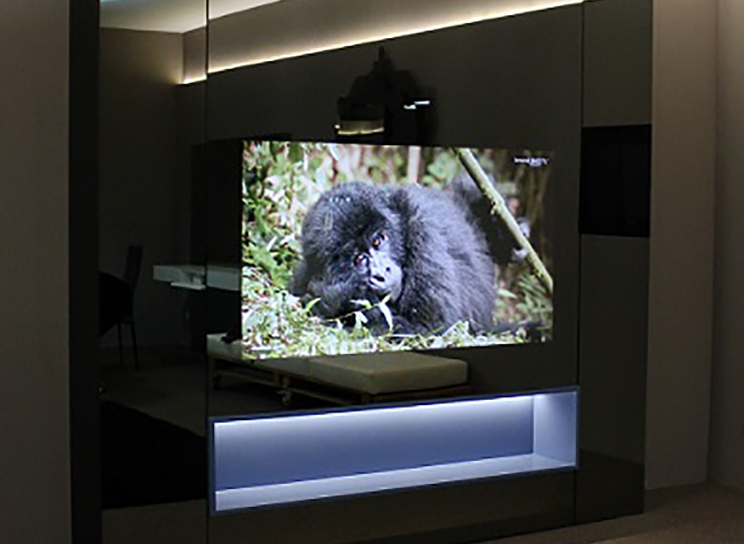 Glass Media Sala Prive Estante